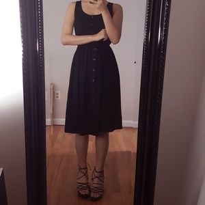 💙SOLD💙Black Sleeveless Midi Dress